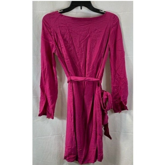 Tory Burch Royal Fuschia Kathy Silk Dress Size 0 EUC - Picture 3 of 5